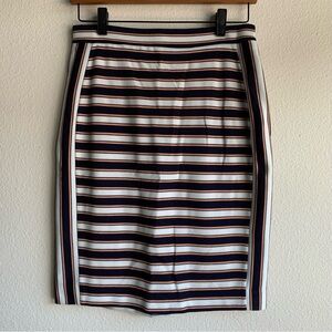 Banana Republic Striped Pencil Skirt Women Size: 4 Petite